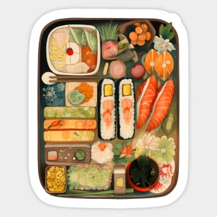 Delicious Sushi Bento box Sticker